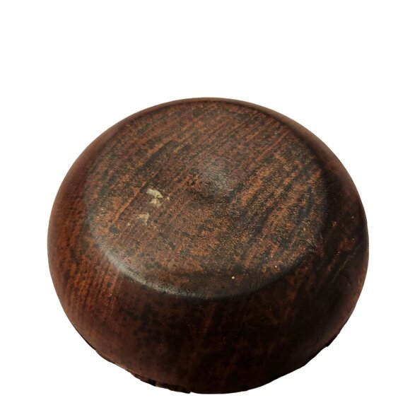 Handmade Vintage Carved Wooden Trinket Box With Lid Floral Design 3.5 Inch Heigh - Picture 10 of 14